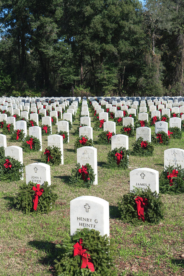 National Cemetery at Christmas Photograph by Cindy Lindow - Fine Art ...