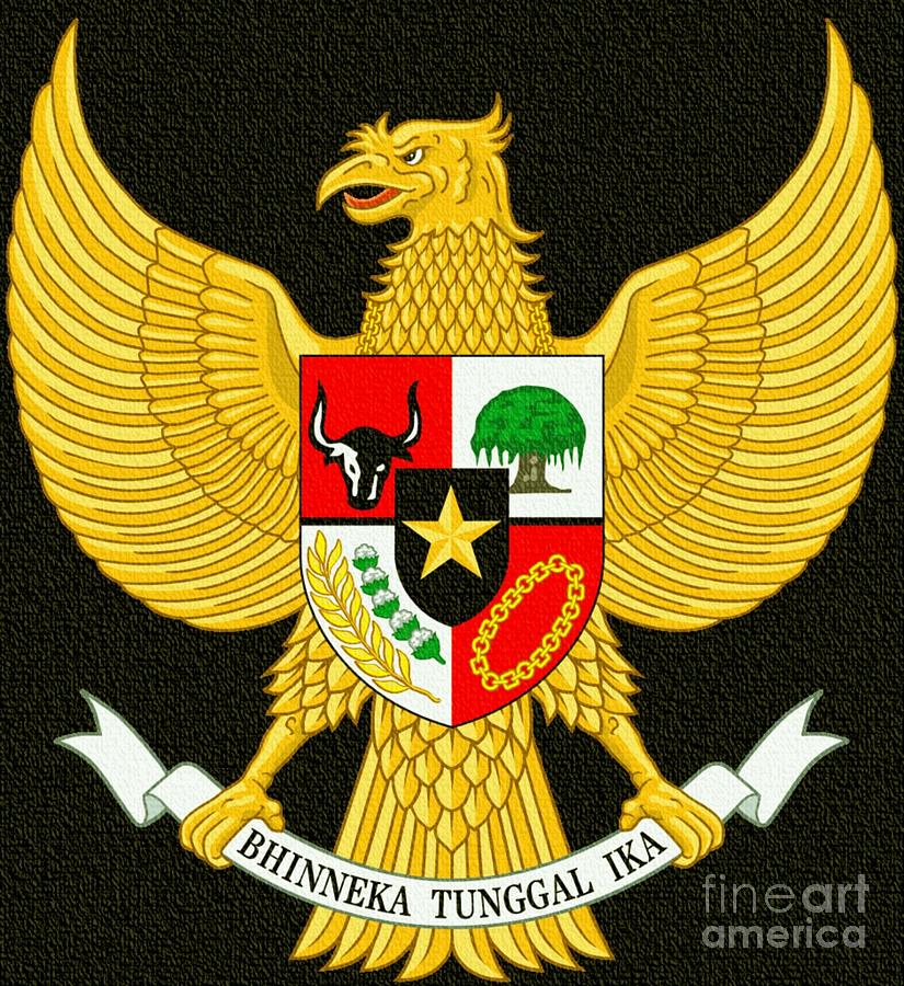 National Emblem Of Idonesia Digital Art by Ian Gledhill