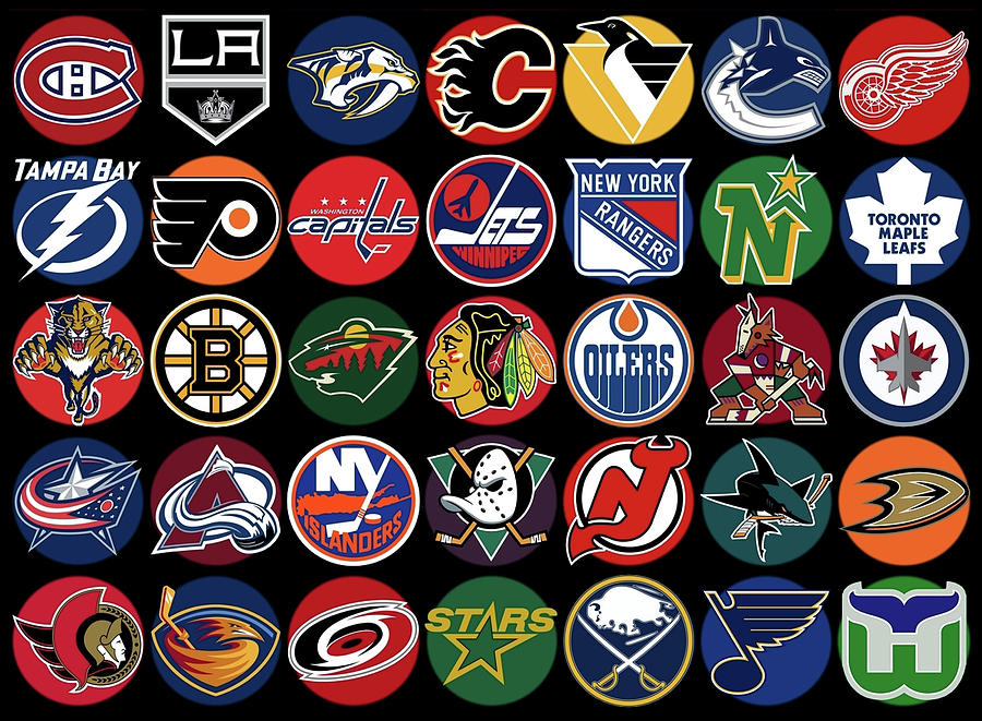 National Hockey League Spotlight Logo Teams by Movie Poster Prints