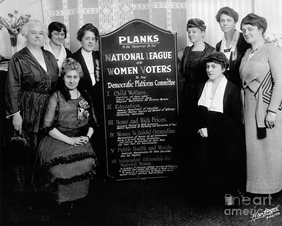 National League Of Women Voters Present Photograph by Library Of Congress