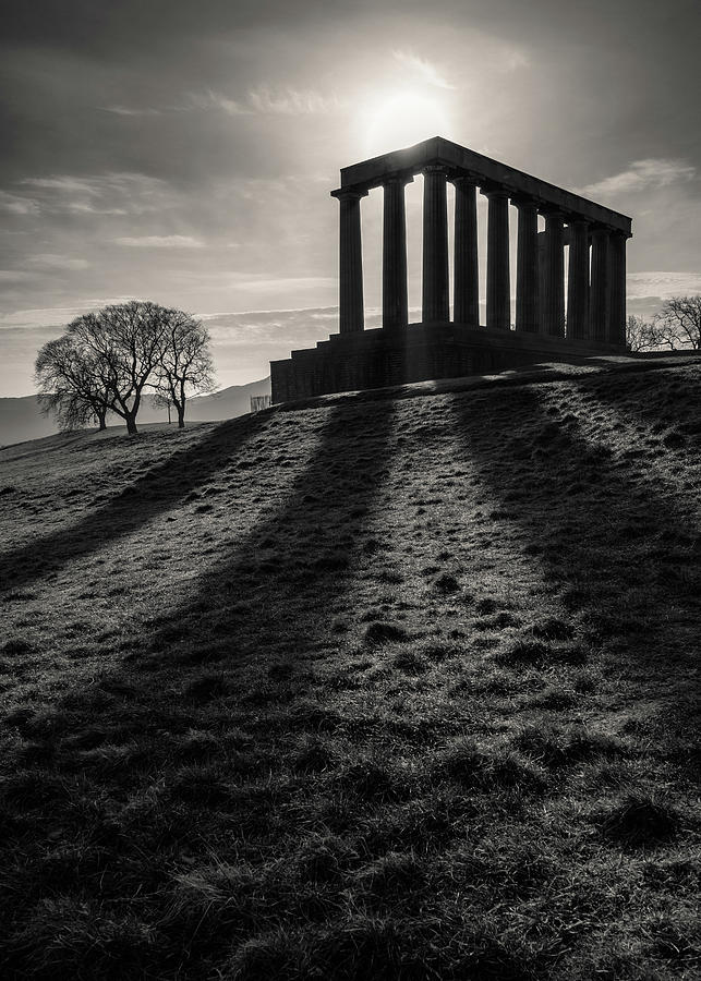 Greek Photograph - National Monument of Scotland by Dave Bowman