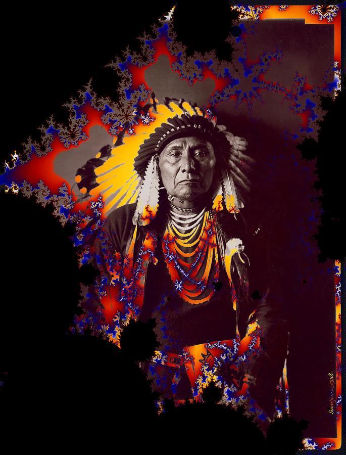 Cool Digital Art - Native America- by Robert Orinski