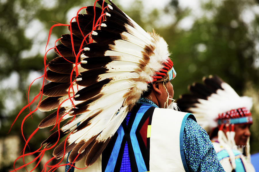 Bald Eagle Feathers Photograph - Native American Chief by Rich Collins