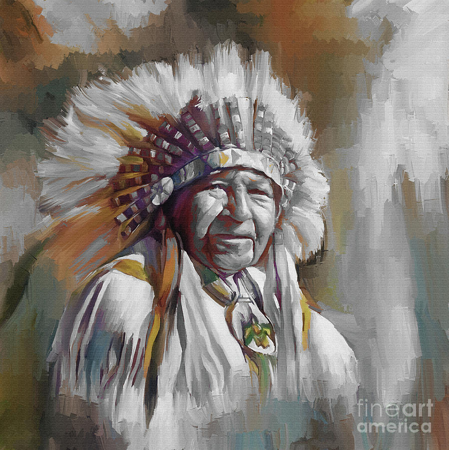 Native American hhkwq Painting by Gull G
