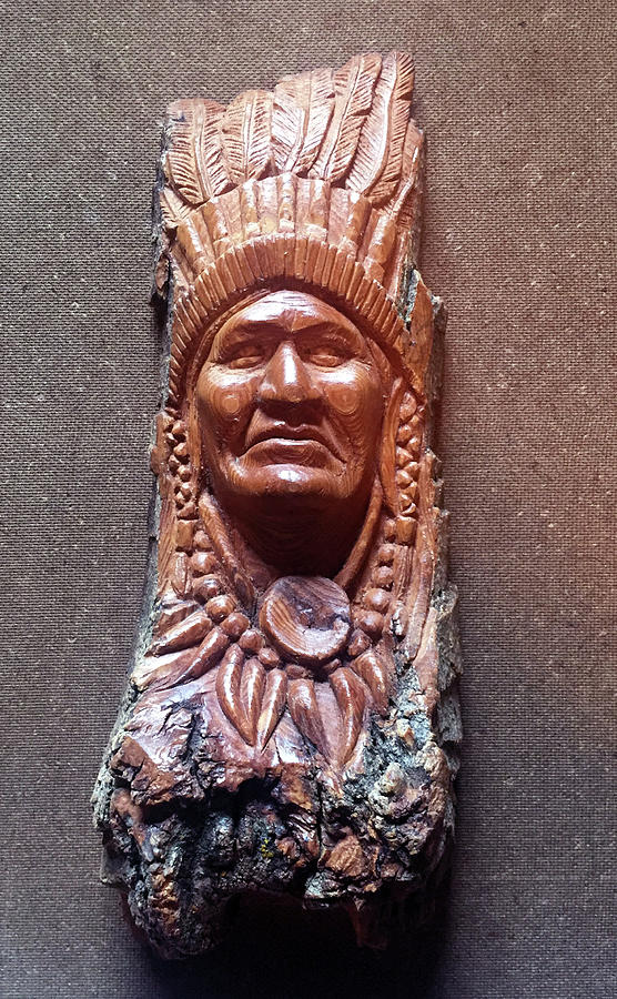 Native American Sculpture by James Pinkerton - Pixels