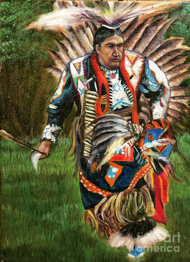 Native American Painting by Leland Castro