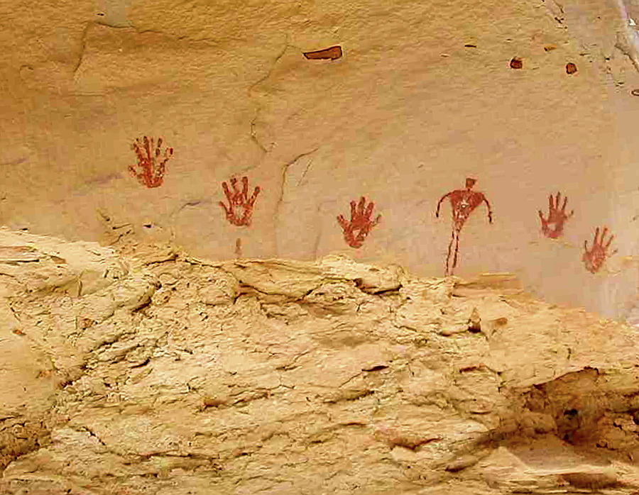 Native American petroglyphs Photograph by Dean Ginther