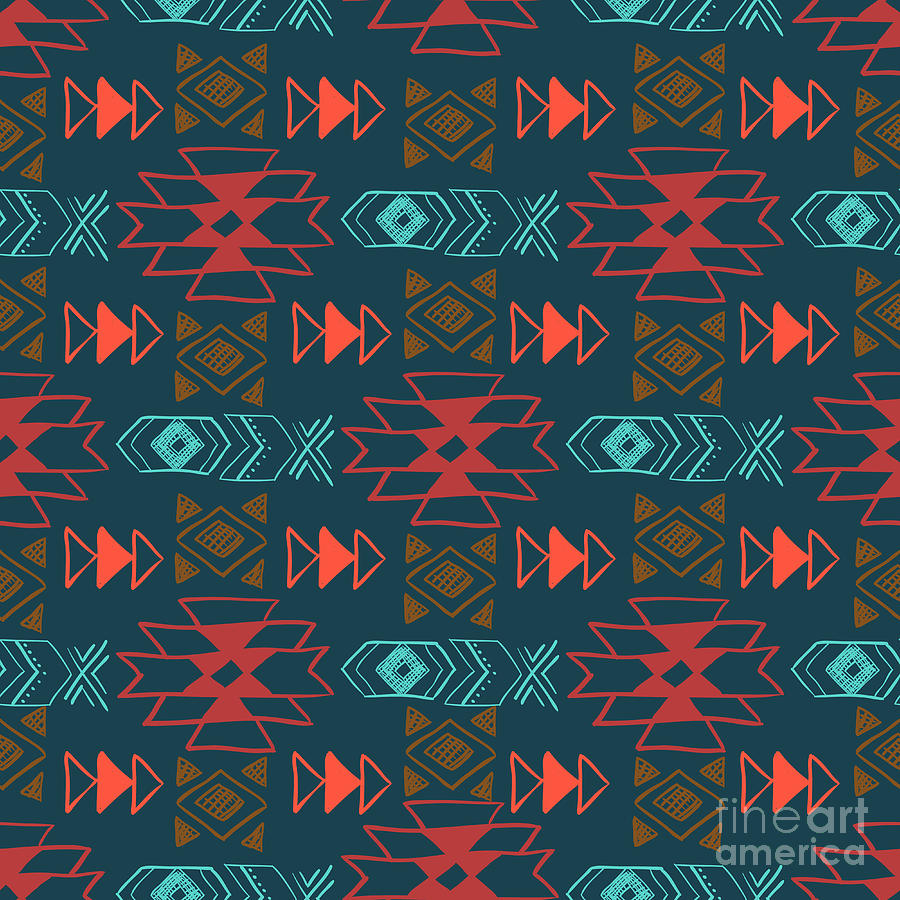 native-american-seamless-pattern-digital-art-by-lianella-fine-art-america