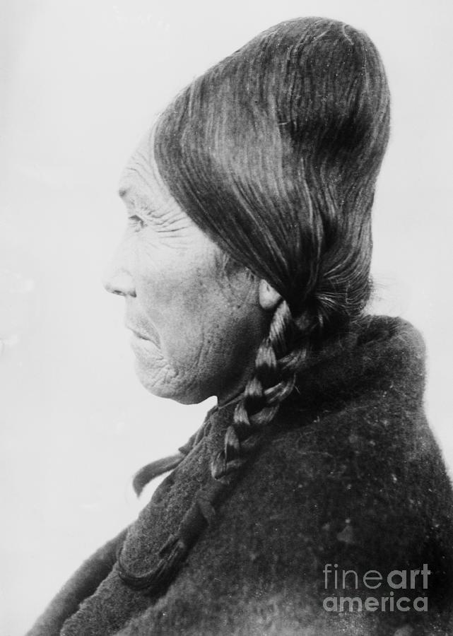 Native American Woman After Head-binding Photograph by Bettmann