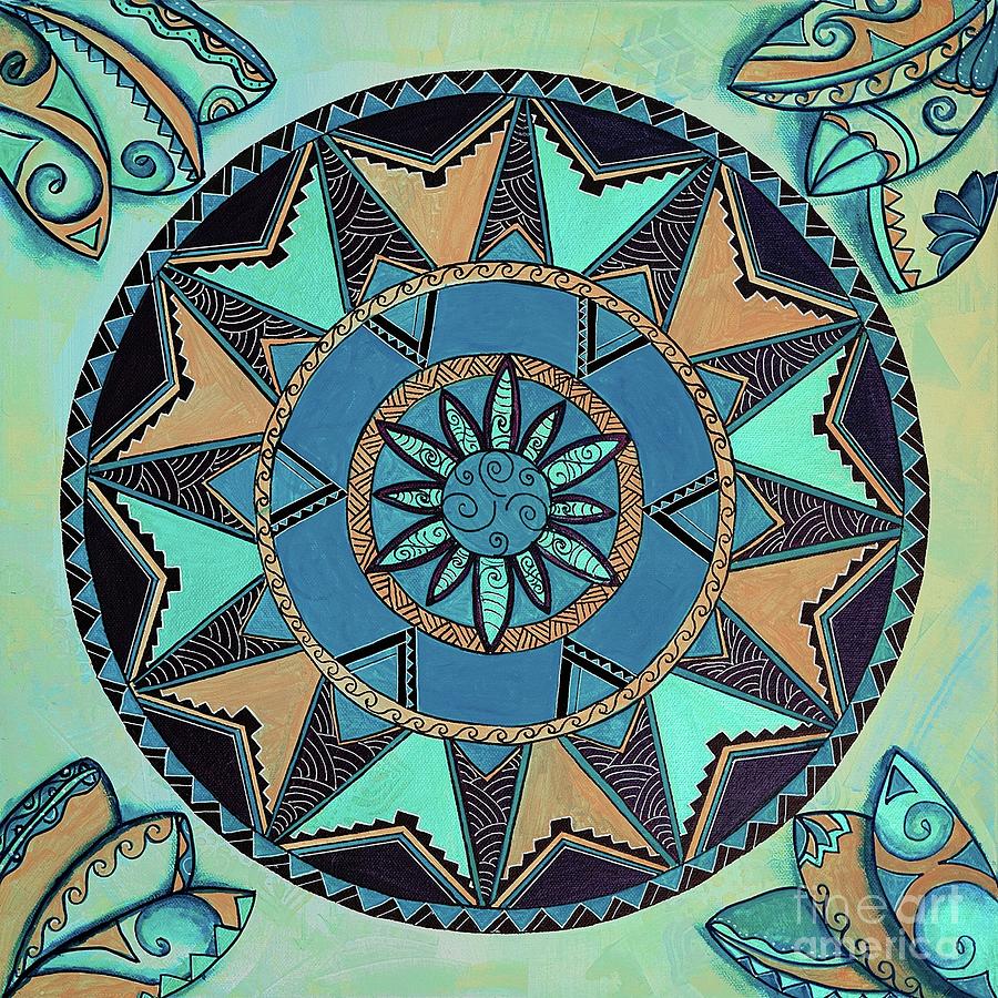 Native Maori Mandala Painting by Naomi Matthew | Fine Art America