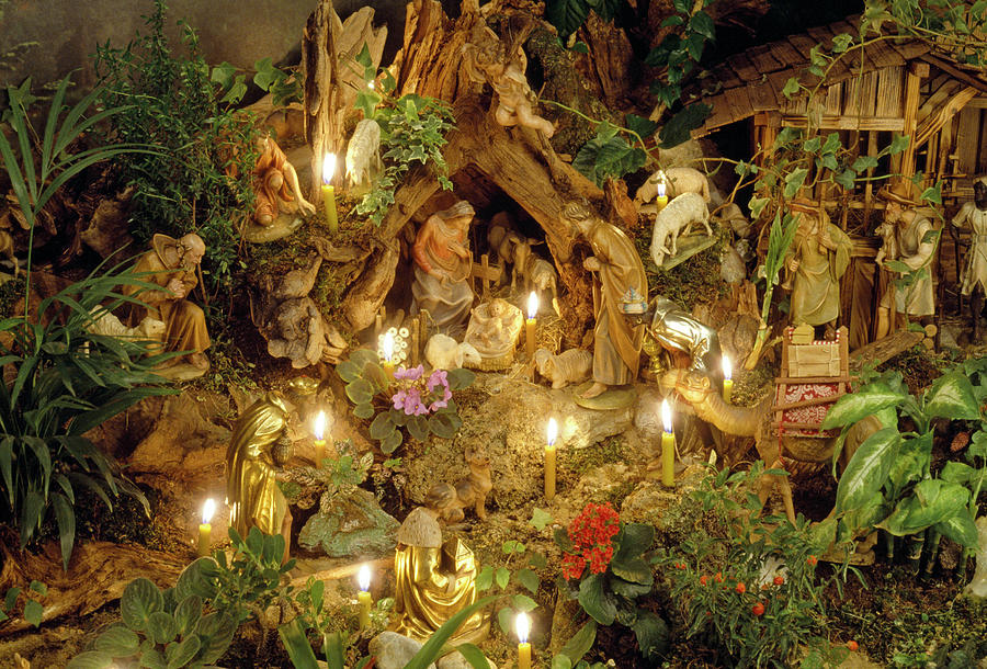 Christmas Photograph - Nativity Scene by Friedrich Strauss