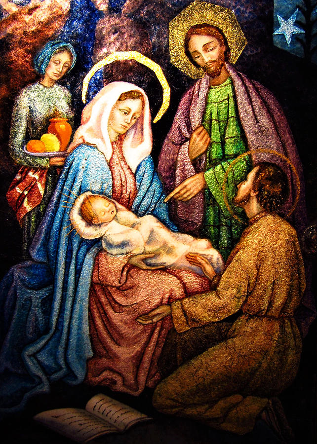 Nativity Scene Holy Family Photograph by Munir Alawi