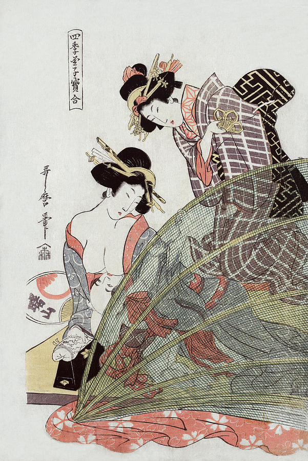 Natsu Painting by Utamaro II - Fine Art America