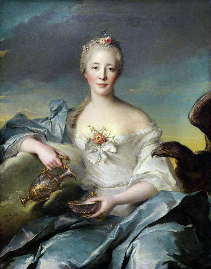 Madame Le Fevre de Caumartin as Hebe, 1753 Painting by Jean-marc Nattier