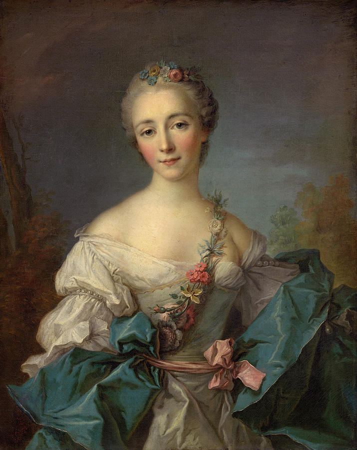 Nattier: Young Woman, 1750-60 Painting by Jean-marc Nattier