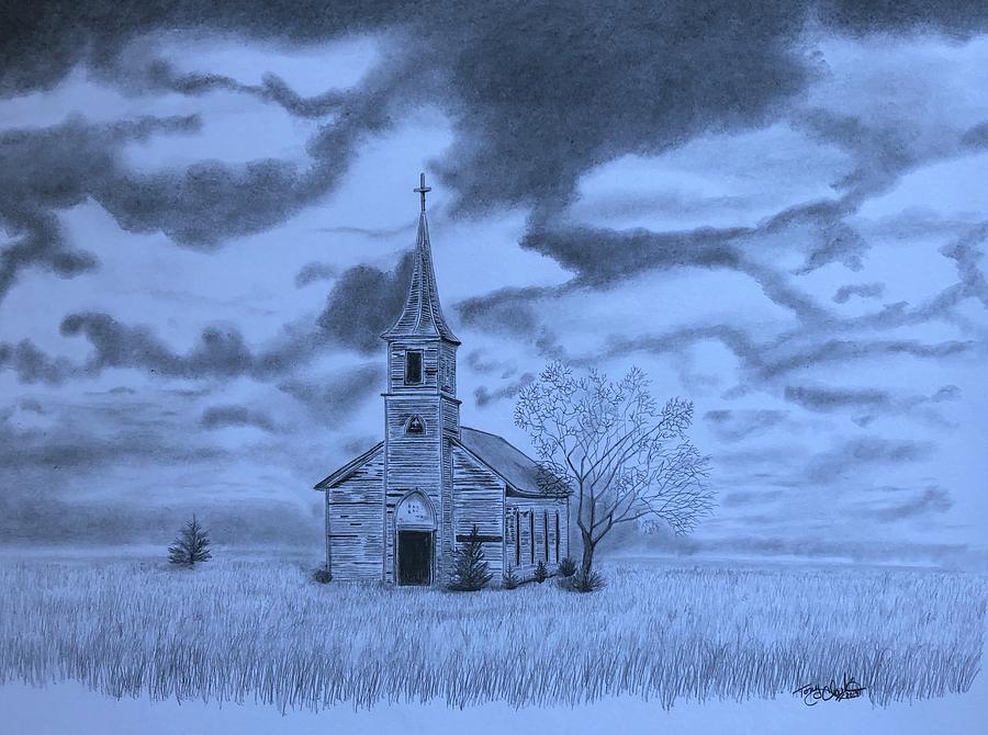 Nattys Church  Drawing by Tony Clark