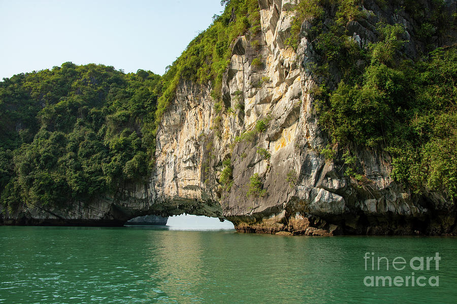 Natural Arch Near Vung Vieng Fishing Village One Photograph by Bob Phillips