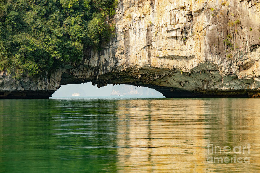 Natural Arch Near Vung Vieng Fishing Village Two Photograph by Bob Phillips