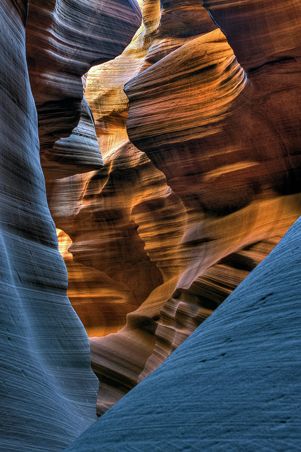 Natural Blue Colored Navajo Sandstone Photograph by Wolfgang steiner