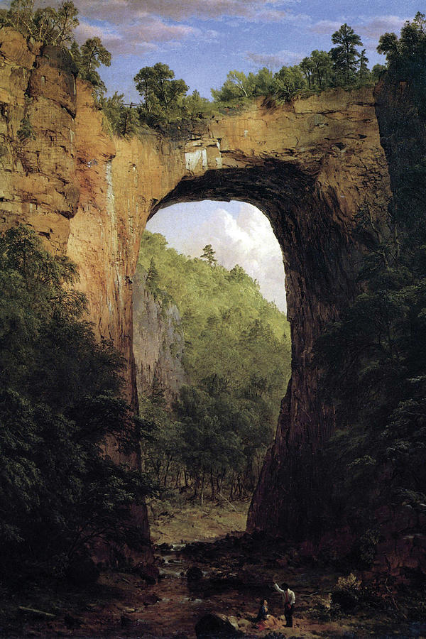 Natural Bridge, Virginia Painting by Frederic Edwin Church