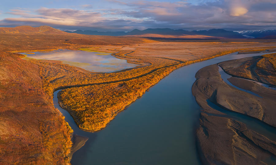 Nature Photograph - Nature Love, Maclaren River, Alaska by Jennifer Zhao