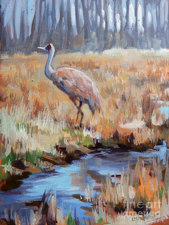 Natures Birdbath Painting by K M Pawelec