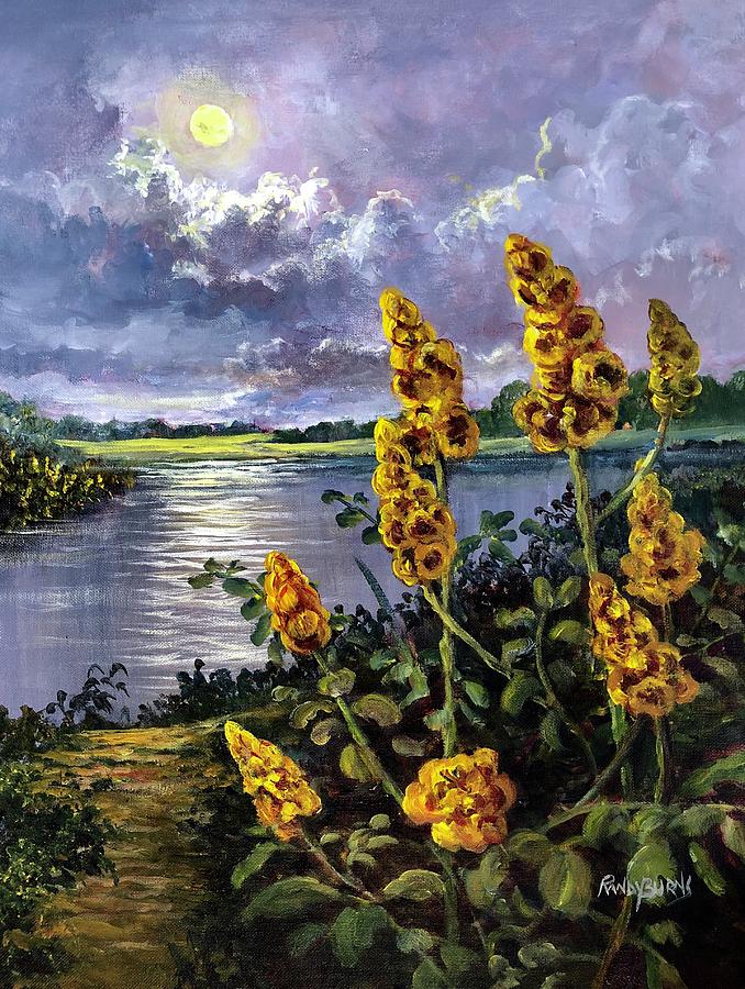 Natures Candlesticks Painting by Rand Burns