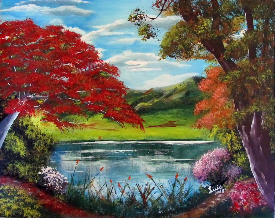 Natures Colors Painting by Luis F Rodriguez