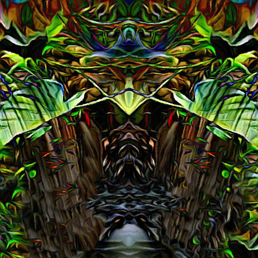 Nature Digital Art - Natures Diamond of the Enchanted Rainforest by Pamela Storch