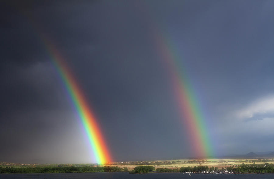 Rainbows Photograph - Natures Twin Towers by Darren White Photography
