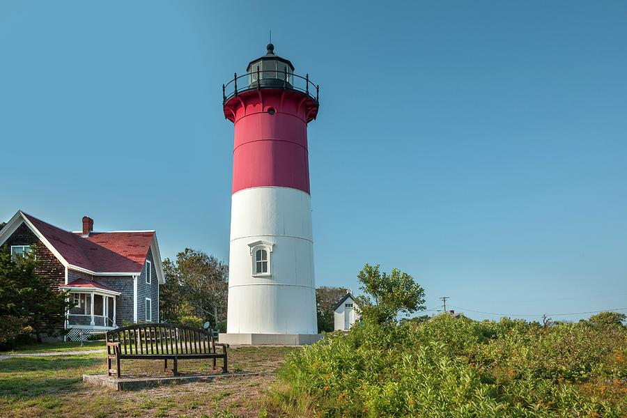Landmark Digital Art - Nauset Beach Lighthouse, Cape Cod, Ma by Lumiere