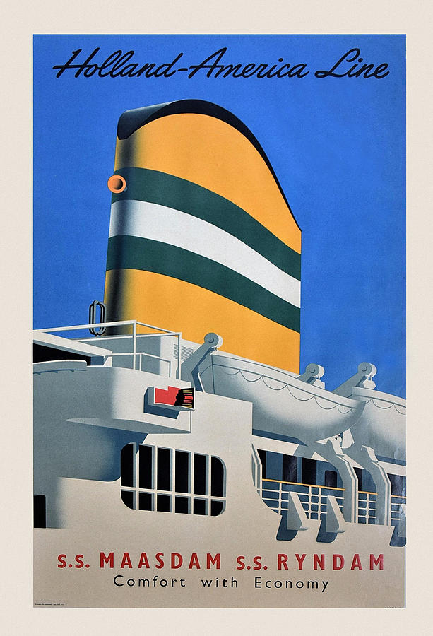 Holland America Line Photograph - Nautical Art 31 by Andrew Fare
