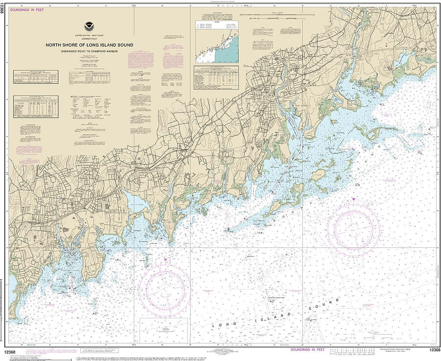 Nautical Chart12368 North Shorelong Island Sound Sherwood Point