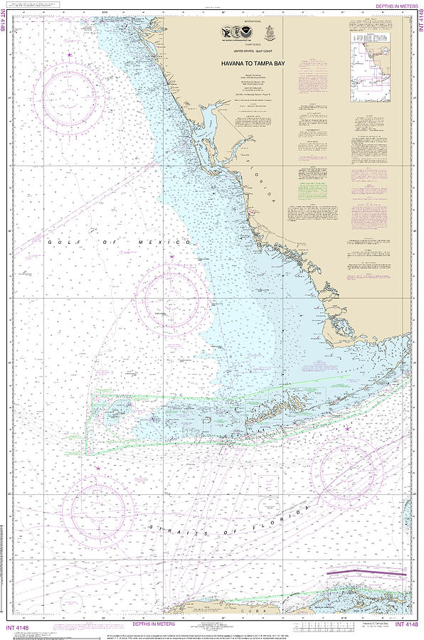 Nautical Chart-4148 Havana-tampa Bay Mixed Media by Sea Koast | Pixels