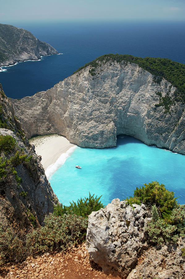 Navagio Bay From Above, Greece Photograph by Photo By George Koultouridis