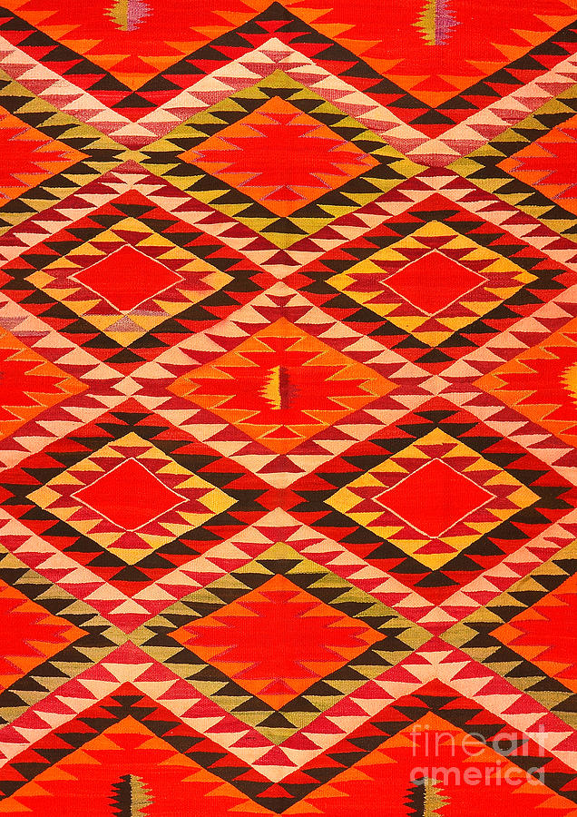 Navajo Blanket 1870s Tapestry - Textile by Peter Ogden