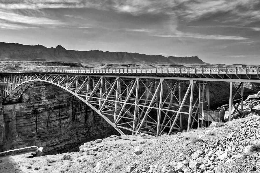 Navajo Bridges in black and white No. 1 Photograph by Marisa Geraghty Photography