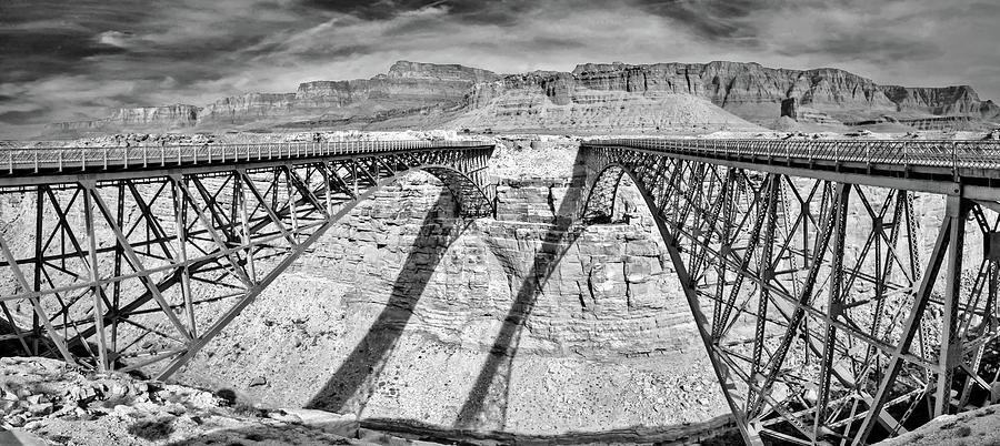 Navajo Bridges in black and white No. 4 Photograph by Marisa Geraghty Photography