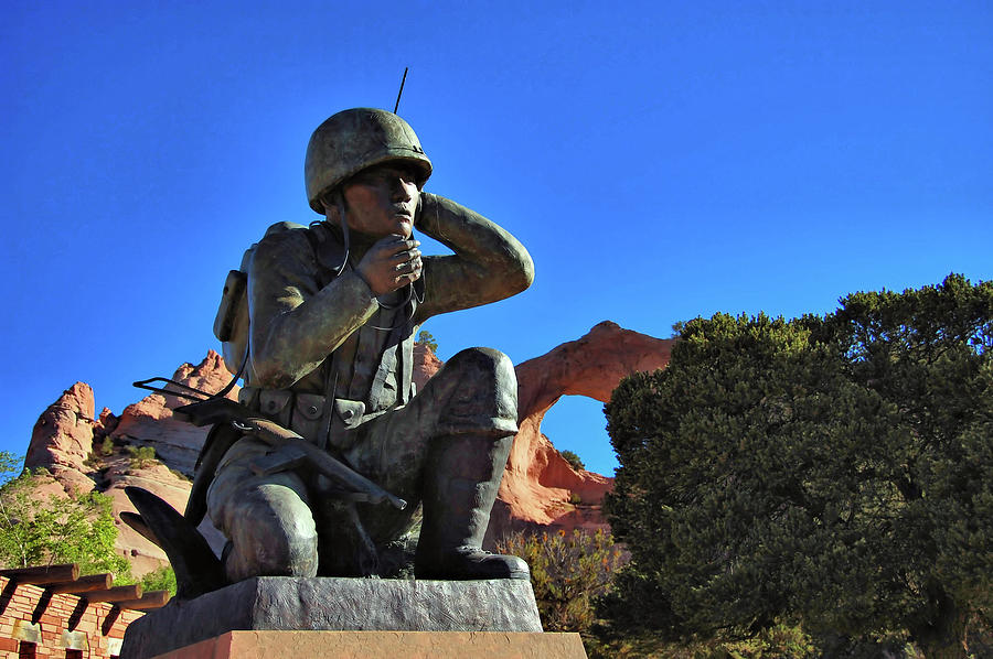 Navajo Code Talker Memorial Photograph By Ben Prepelka