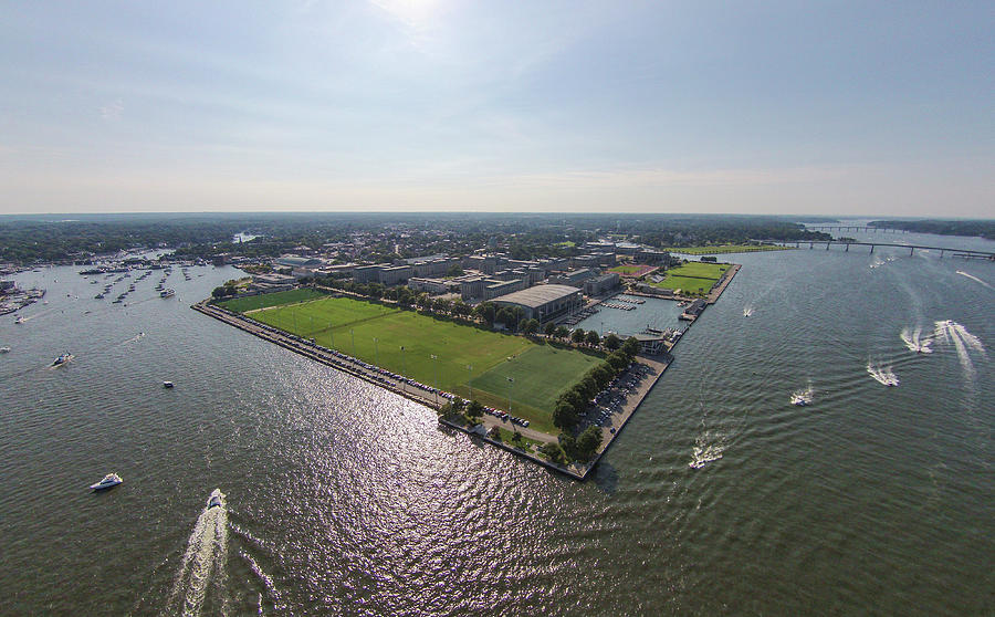 Naval Academy on the Severn Photograph by Mark Duehmig