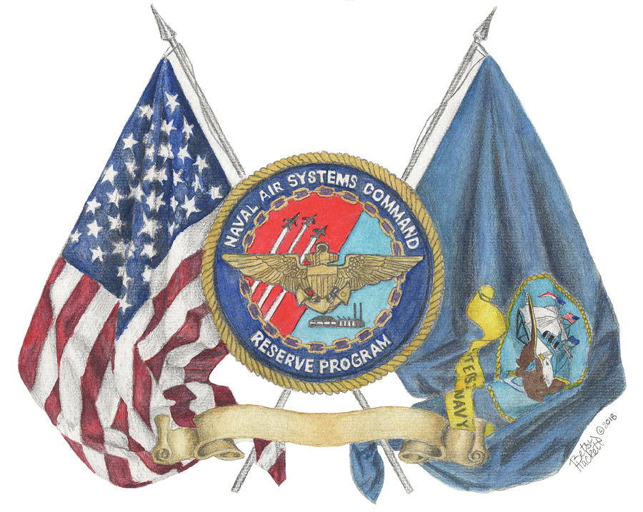 Naval Air Systems Command Reserve Program Painting by Betsy Hackett