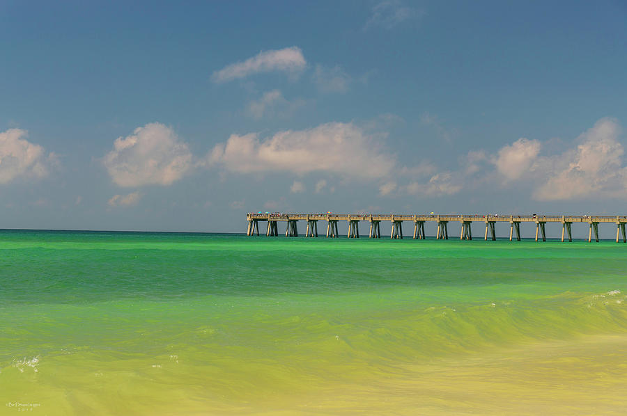 Navarre Pier On The Emerald Coast Photograph by Robert Anderson - Fine