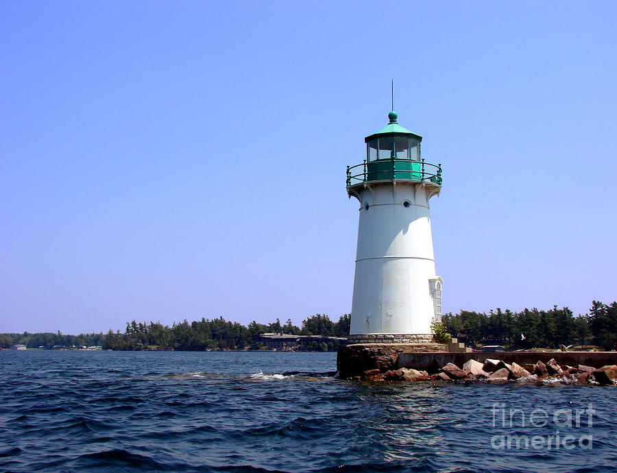Navigation Aid Lighthouse on the St Lawrence River Photograph by Olivier Le Queinec