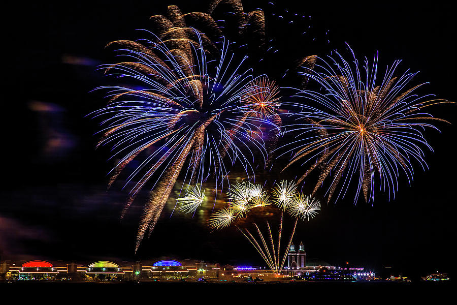 Navy Pier Fireworks Photograph