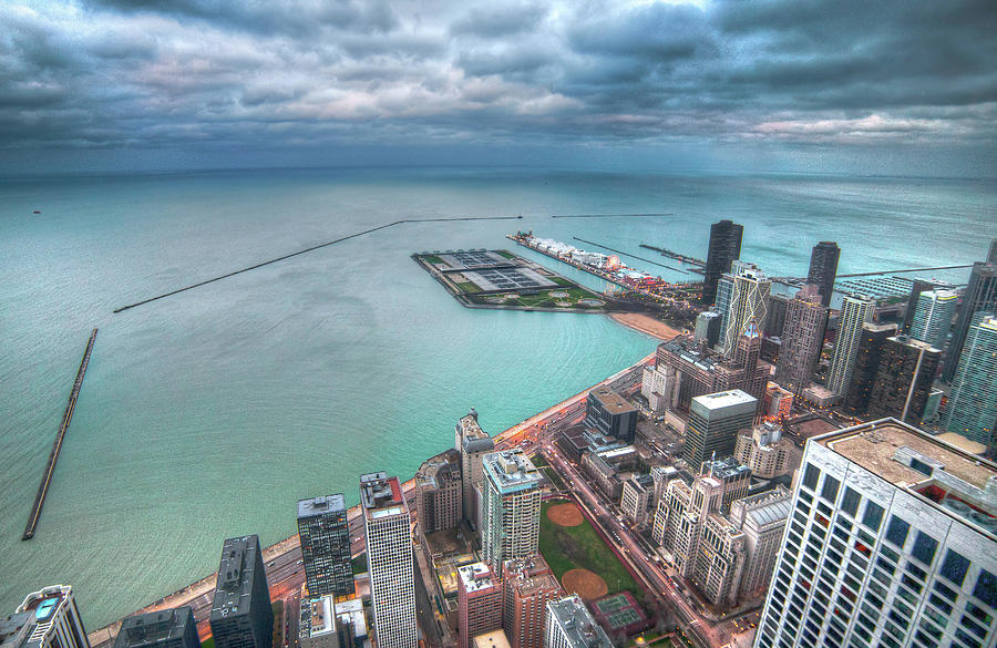 Navy Pier From The Hancock Building Photograph by Chris Smith Www.outofchicago.com