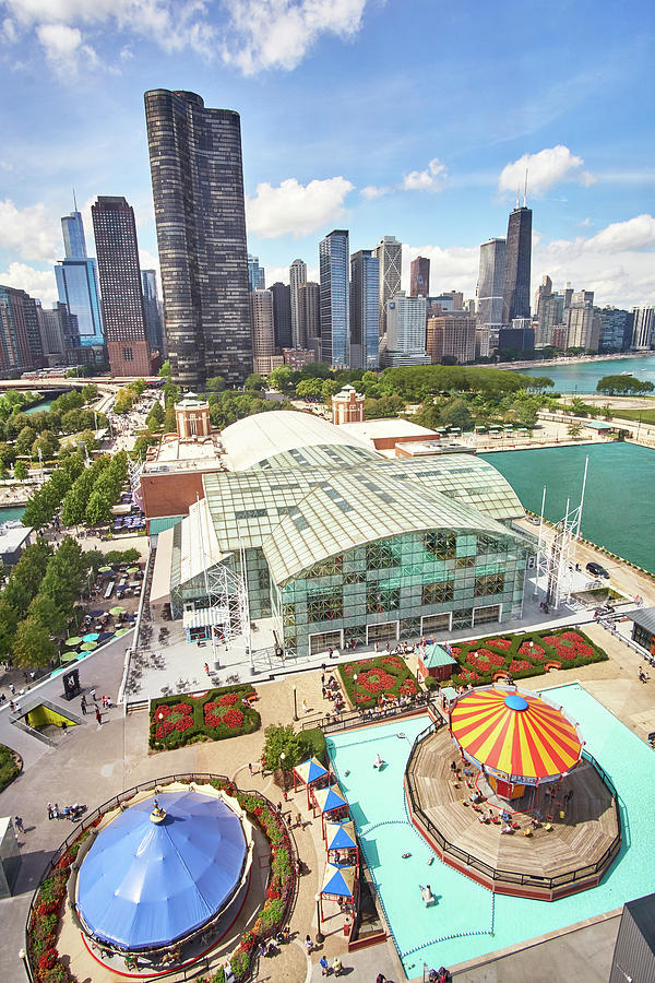 Navy Pier in Chicago Photograph by Jim Hughes