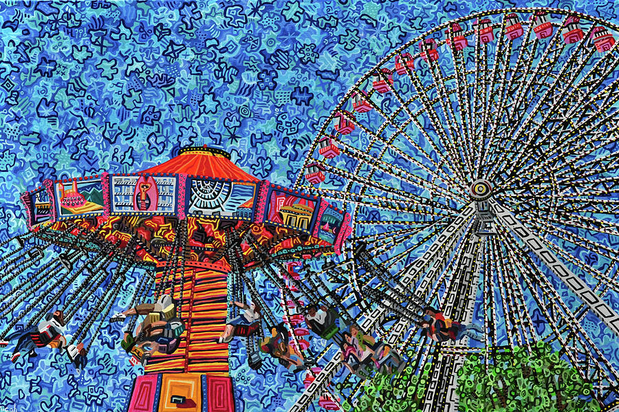 Navy Pier Painting by Micah Mullen