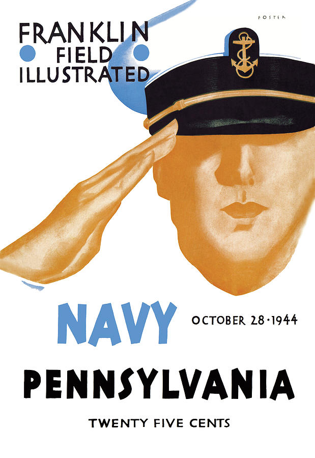 Navy vs. Pennslyvania Painting by Foster