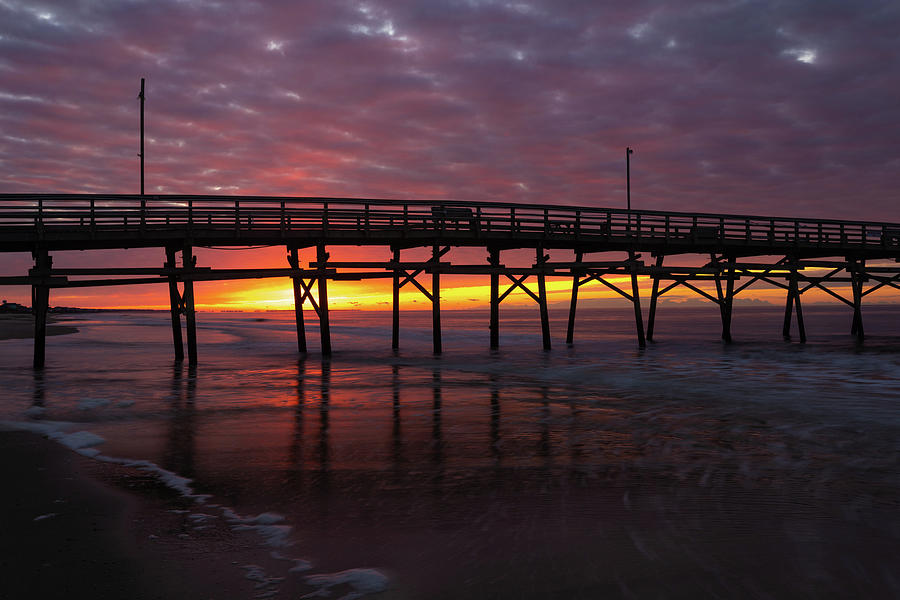 NC Pier Sunrise Photograph by Nick Noble