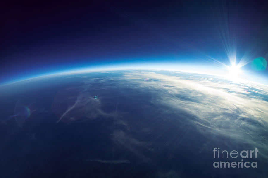 Atmosphere Photograph - Near Space Photography - 20km by Im photo Atmosphere Photograph - Near Space Photography - 20km by Im photo
